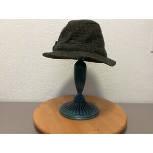 Hanna Hats Tweed Fedora Hat Mens One Size Gray Multi Knit Wool Blend XL Ireland